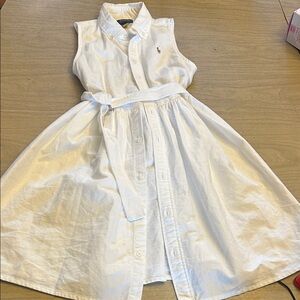 Ralph Lauren Ivory Sleeveless Dress